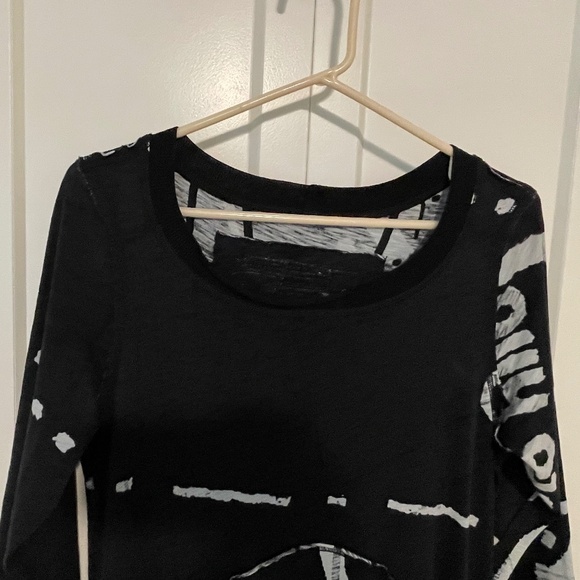 LAST CALL: RUNDHOLZ Black 2022 Graphic Lantern Dress Cotton Pockets NWT Sz M - Picture 2 of 11